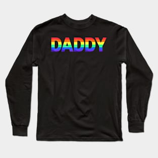 Gay Pride Month LGBTQ Fathers Day Flag Queer Long Sleeve T-Shirt